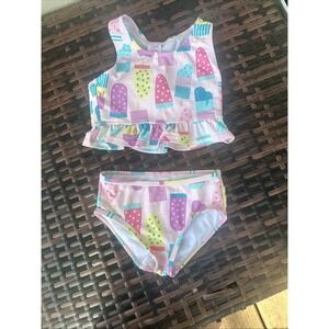 Ruffle Butts‎ New  2T Ice cream Swim Suit For Toddlers
